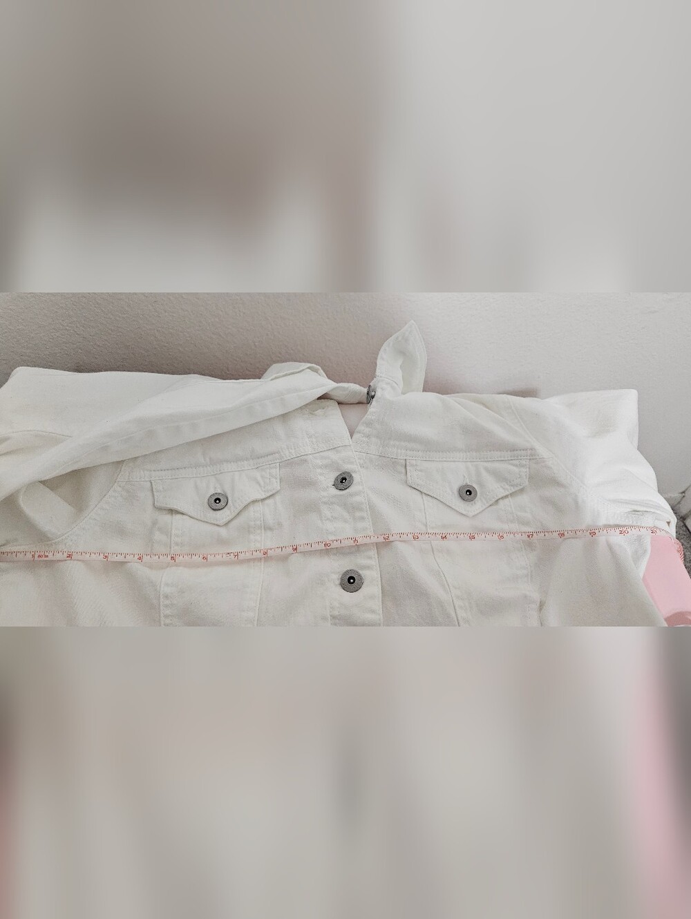 Style & Co. White Denim Jean Jacket - Picture 4 of 9